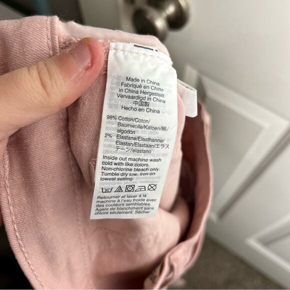 Madewell Light Pink High Rise Straight Leg Fit Rigid Denim Jeans Size 28 - Picture 6 of 7